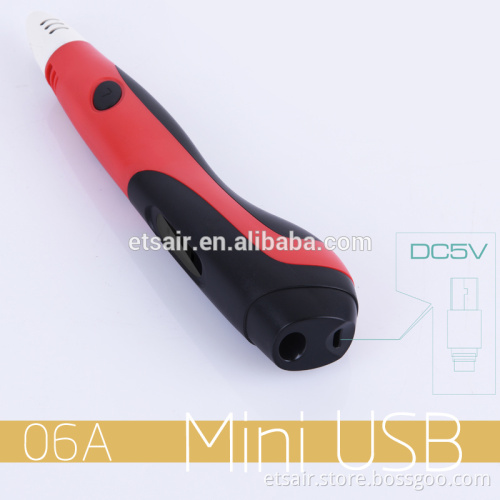 Etsair Newest Retail 3d Pen Sample Best Printer Promotional 3d Plastic Pen